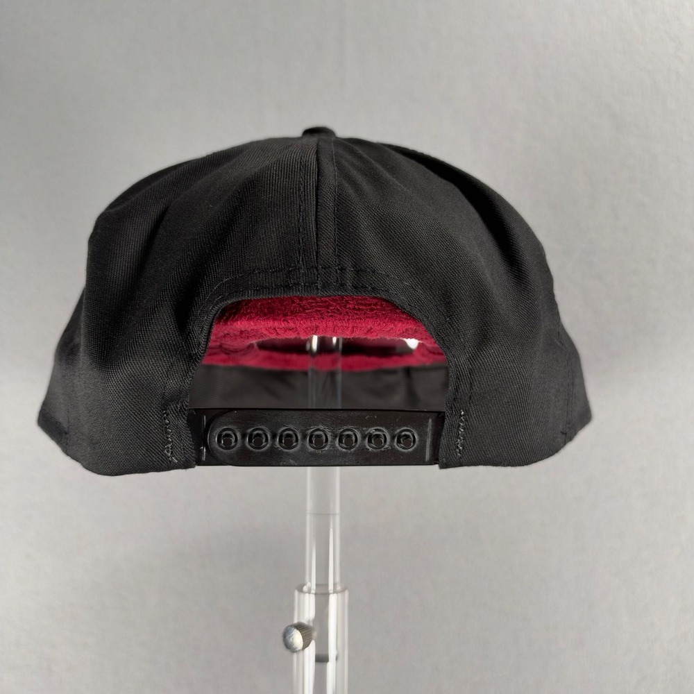 Miami Heat AJD 1990s Vintage NBA Snapback Hat Black Made in USA - Picture 3 of 8